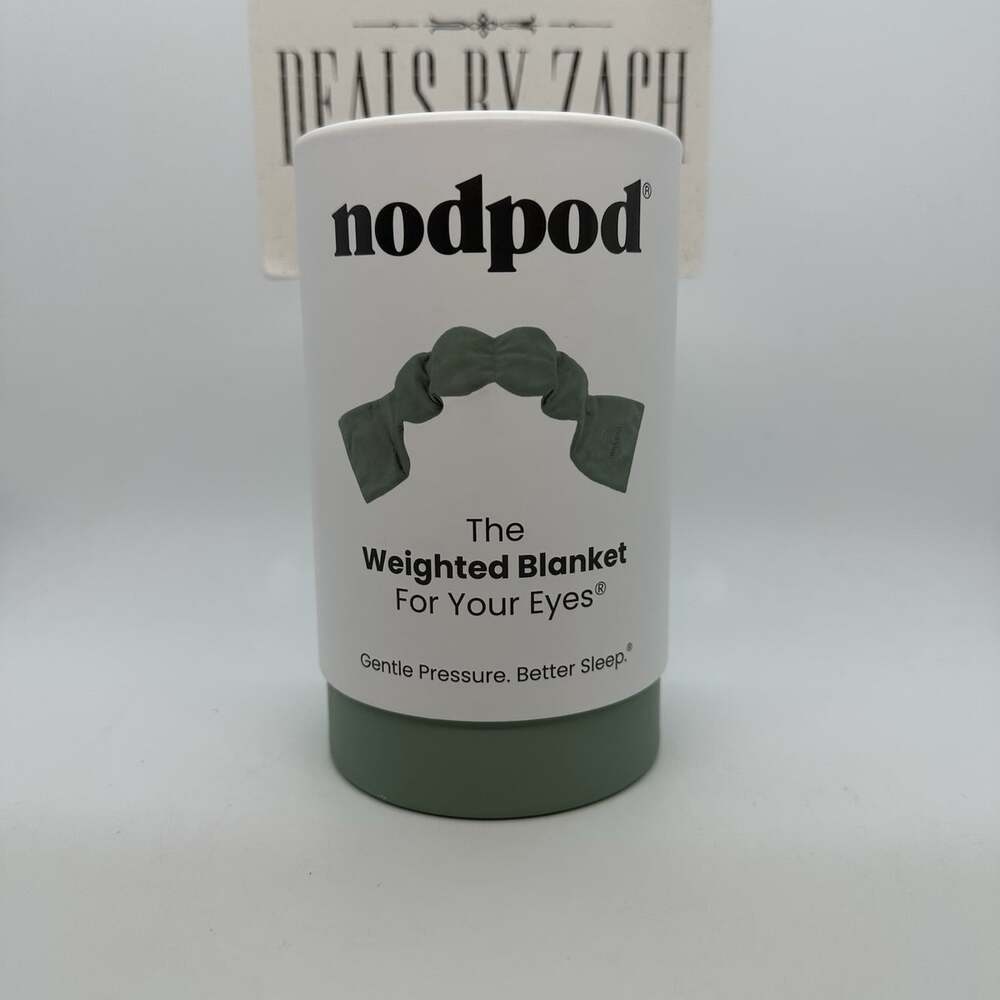 Nodpod The Weighted Blanket for Your Eyes Sleep Mask Sage Green - New Open Box!